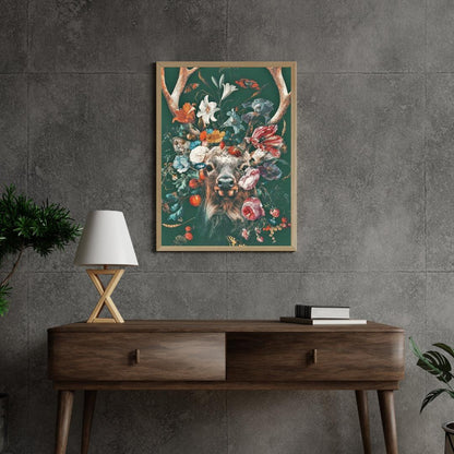 Diamond Painting Jeleń z kwiatami - SEOS Shop ®