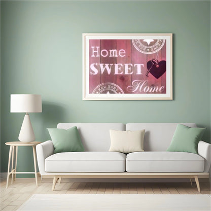 Diamond Painting Home Sweet Home Różowy 30x20cm – SEOS Shop ®