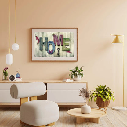 Diamond Painting Home z motylem i kluczem – SEOS Shop ®
