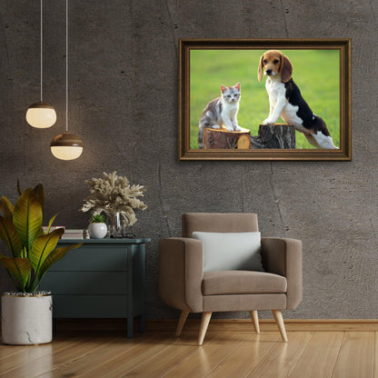 Diamond Painting Pies z Kotem - SEOS Shop ®