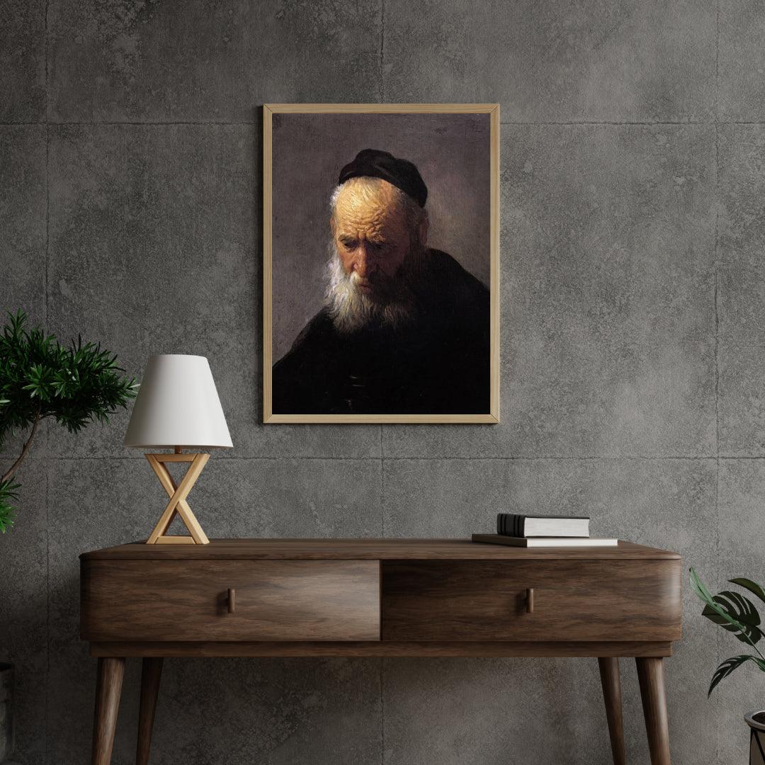 Diamond Painting Głowa starego mężczyzny w czapce, autorstwa Rembrandta - SEOS Shop