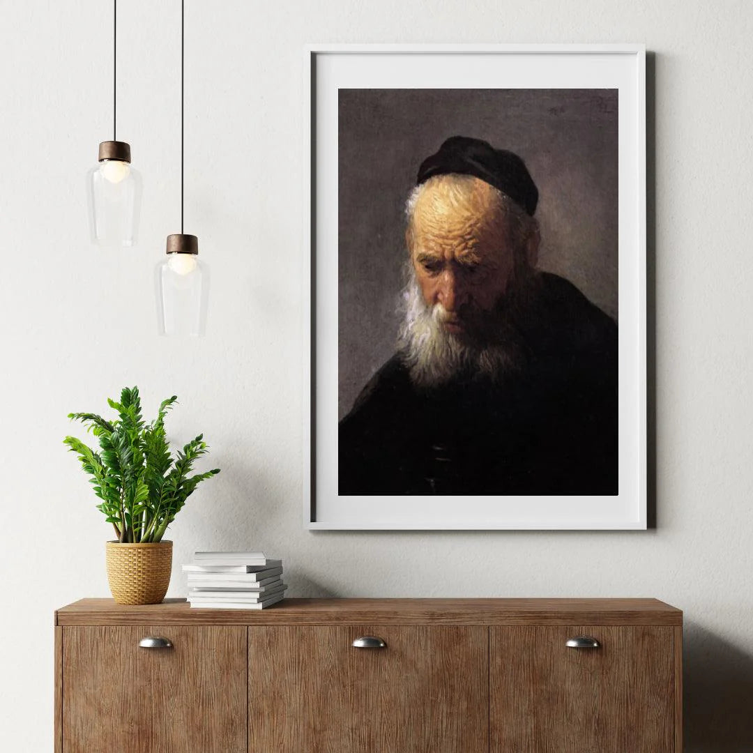 Diamond Painting Głowa starego mężczyzny w czapce, autorstwa Rembrandta - SEOS Shop