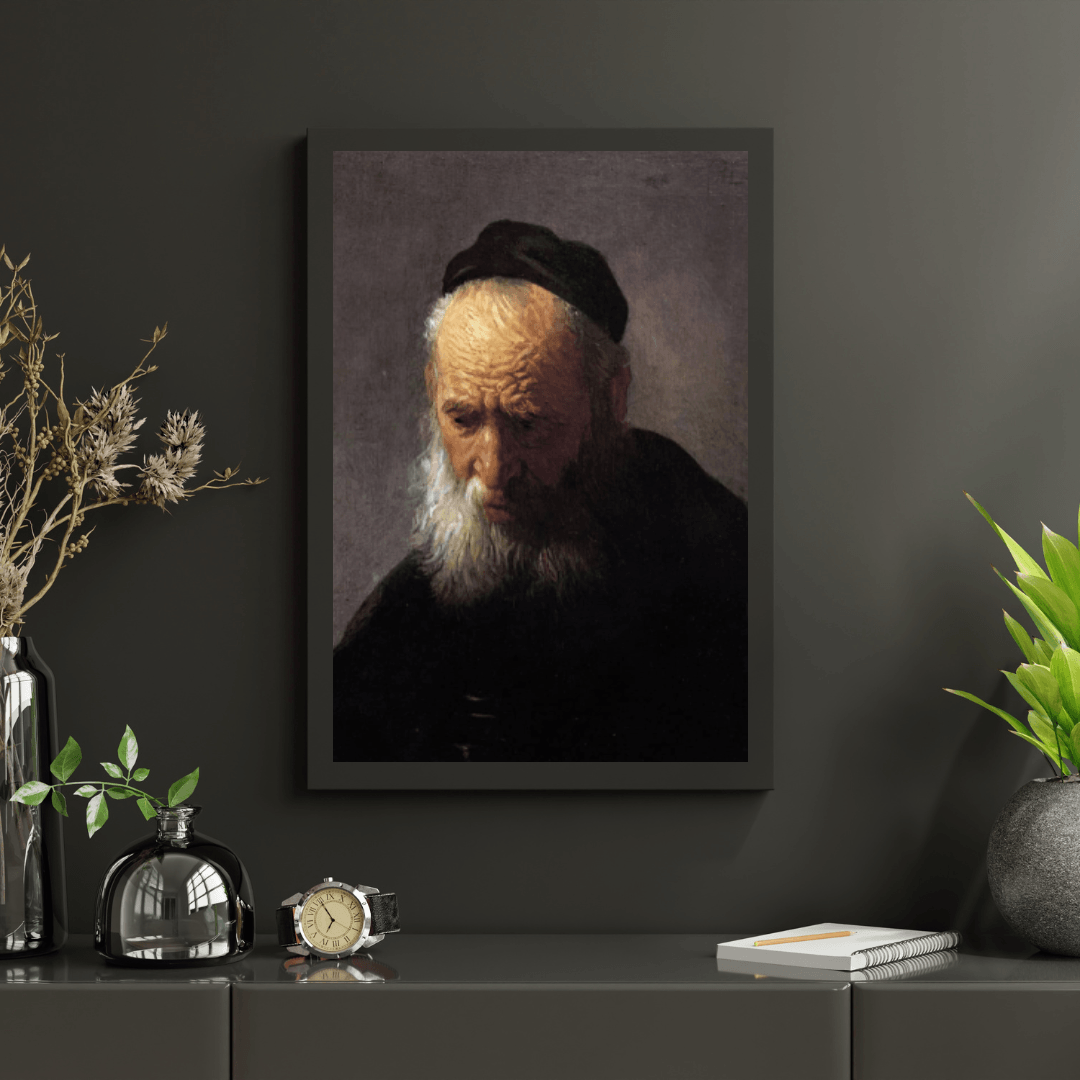 Diamond Painting Głowa starego mężczyzny w czapce, autorstwa Rembrandta - SEOS Shop