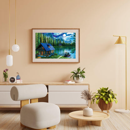 Diamond Painting Dom nad Jeziorem - SEOS Shop ®