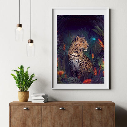 Diamond Painting Jachtluipaard z motylem - SEOS Shop ®