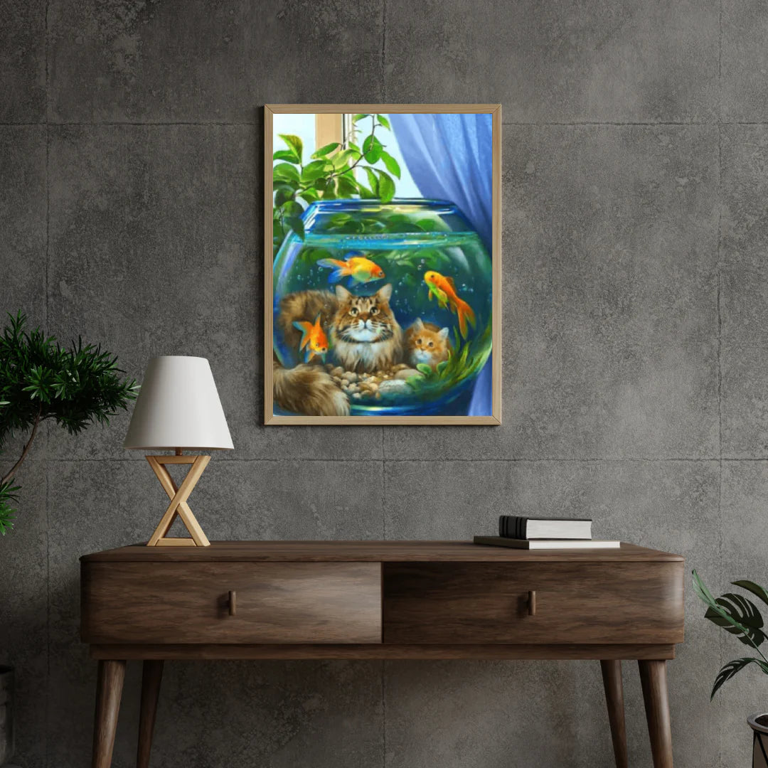 Diamond Painting Kot z Rybą - SEOS Shop ®