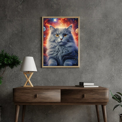 Diamond Painting Kot w kosmosie - SEOS Shop ®