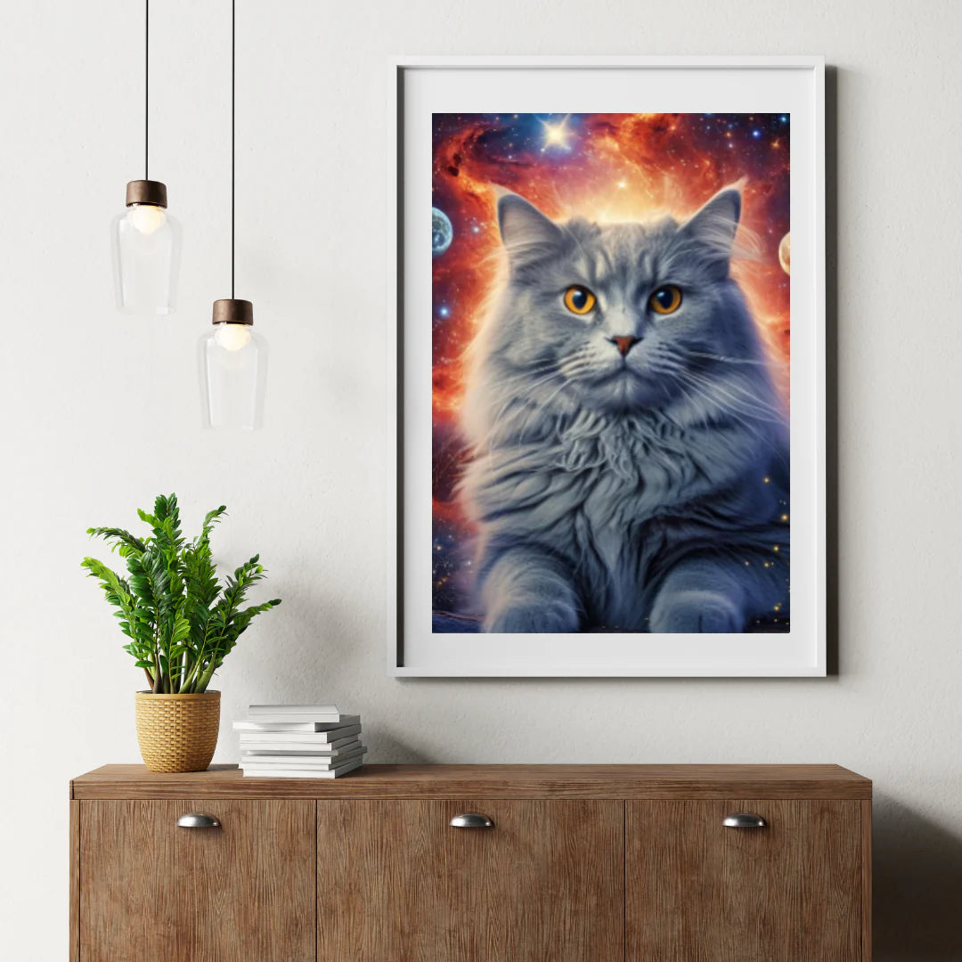 Diamond Painting Kot w kosmosie - SEOS Shop ®