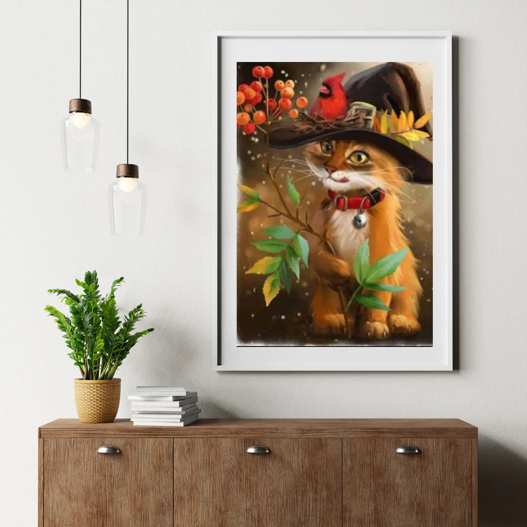 Diamond Painting Kot z kapeluszem - SEOS Shop ®