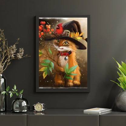 Diamond Painting Kot z kapeluszem - SEOS Shop ®