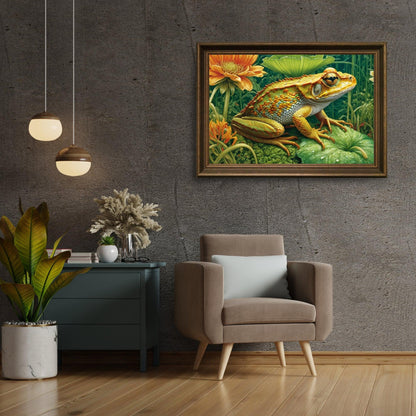 Diamond Painting Żaba na liściu - SEOS Shop ®