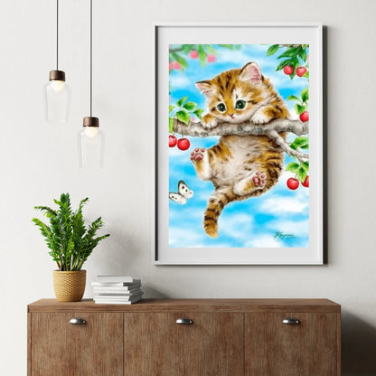 Diamond Painting Kot na gałęzi - SEOS Shop ®