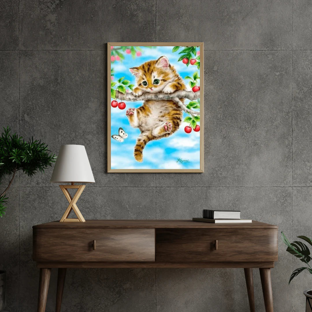 Diamond Painting Kot na gałęzi - SEOS Shop ®