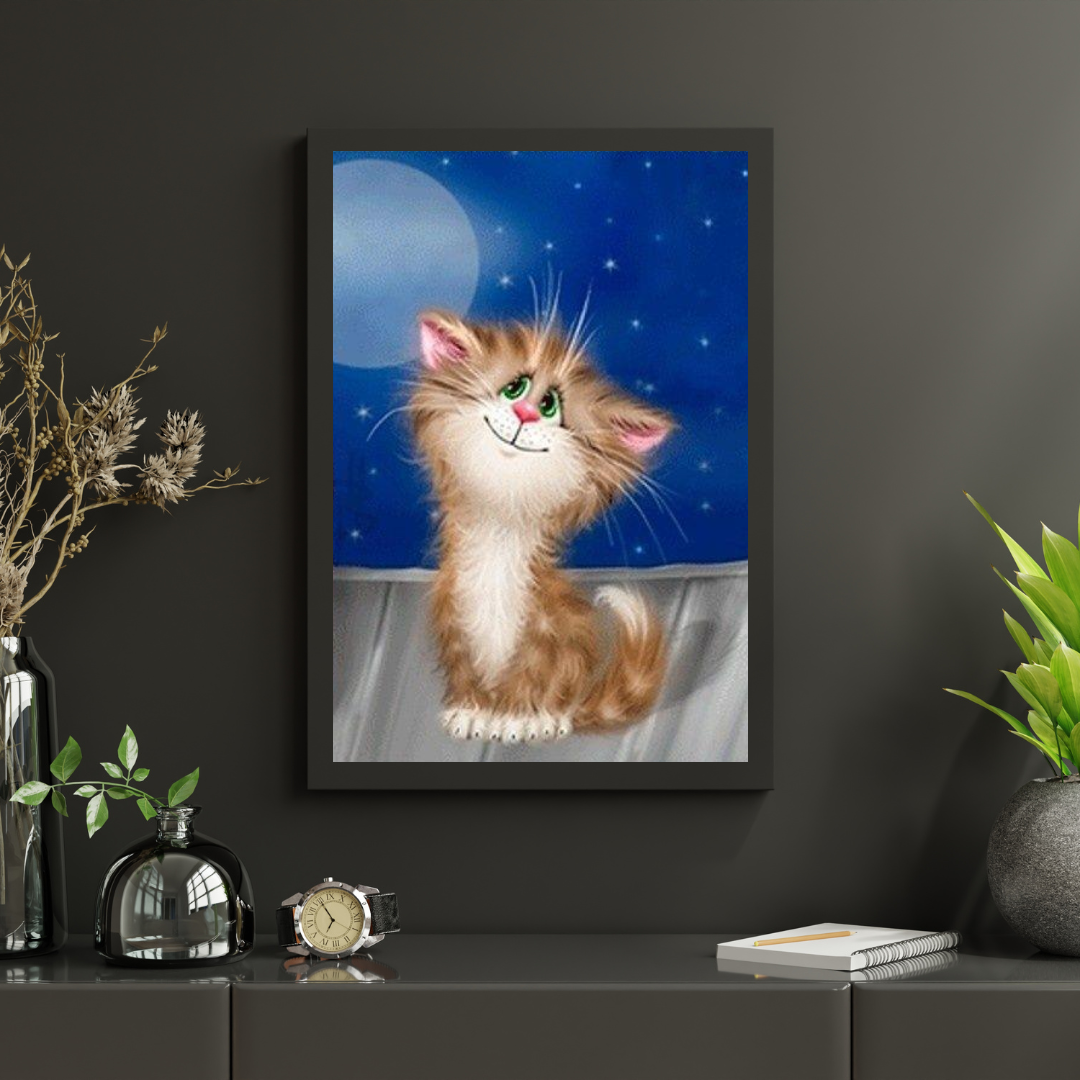 Diamond Painting Kotek przy Kominie - SEOS Shop ®