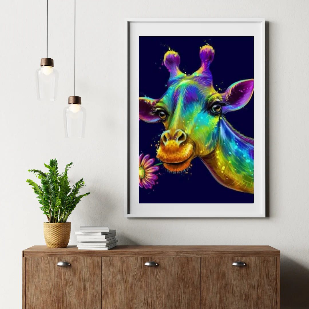 Diamond Painting Kolorowa Żyrafa - SEOS Shop ®