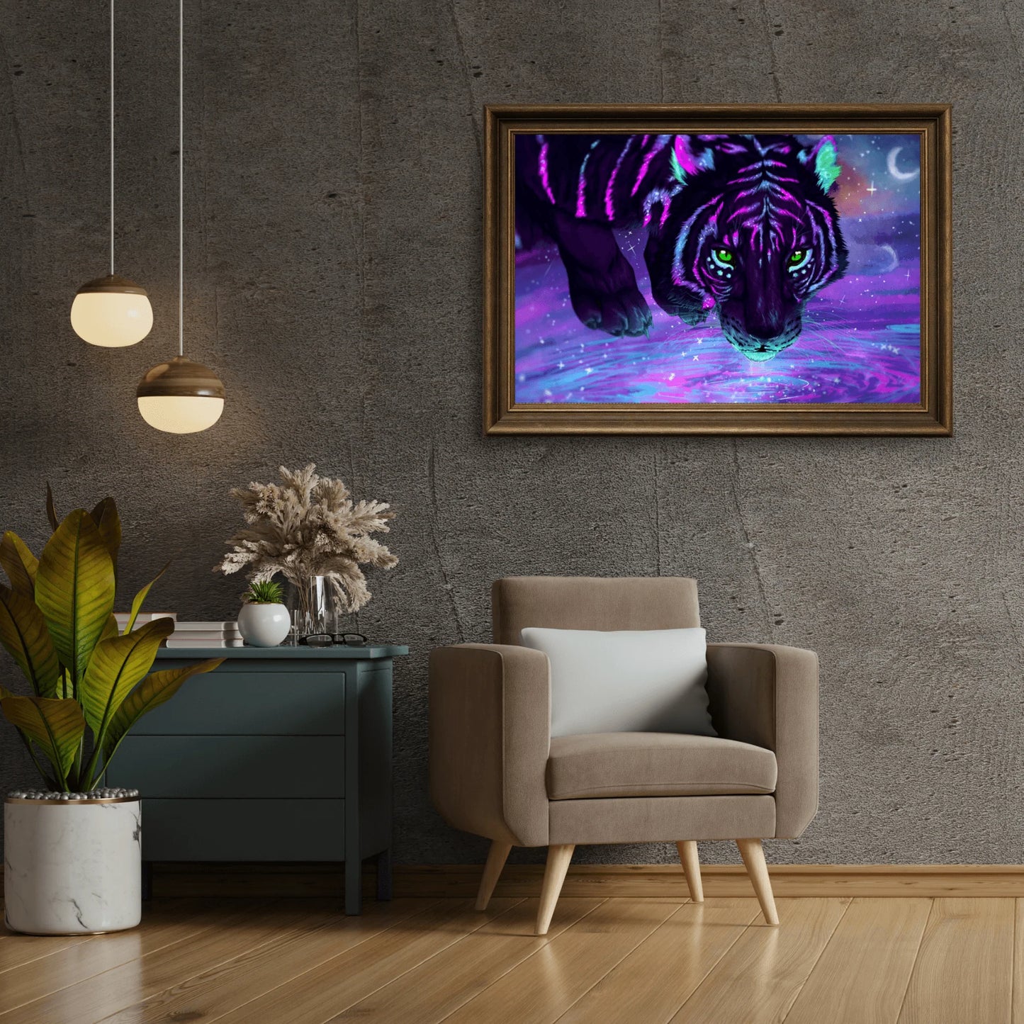 Diamond Painting Kolorowy Tygrys - SEOS Shop ®
