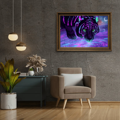Diamond Painting Kolorowy Tygrys - SEOS Shop ®