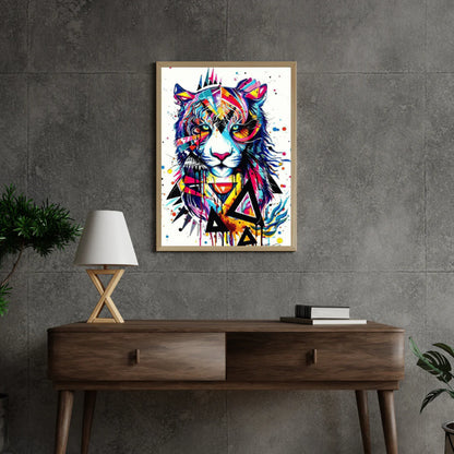 Diamond Painting Kolorowy Tygrys - SEOS Shop ®