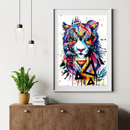 Diamond Painting Kolorowy Tygrys - SEOS Shop ®