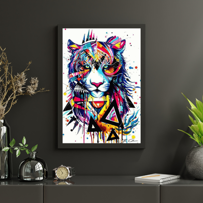 Diamond Painting Kolorowy Tygrys - SEOS Shop ®