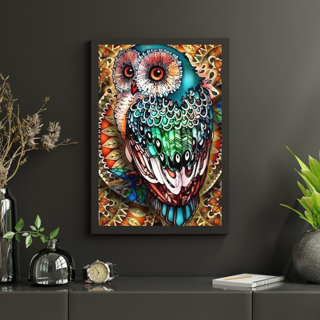 Diamond Painting Kolorowa sówka - SEOS Shop ®