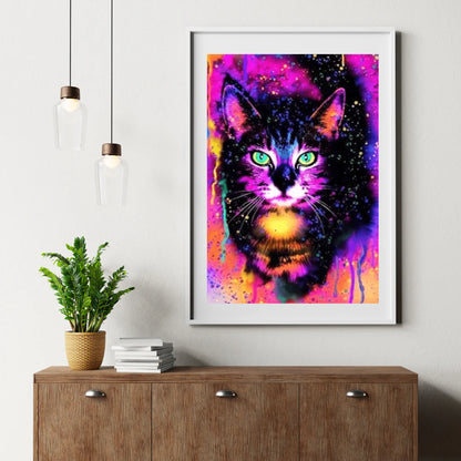 Diamond Painting Kolorowa kotka - SEOS Shop ®