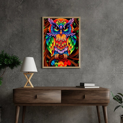 Diamond Painting Kolorowa sówka - SEOS Shop ®