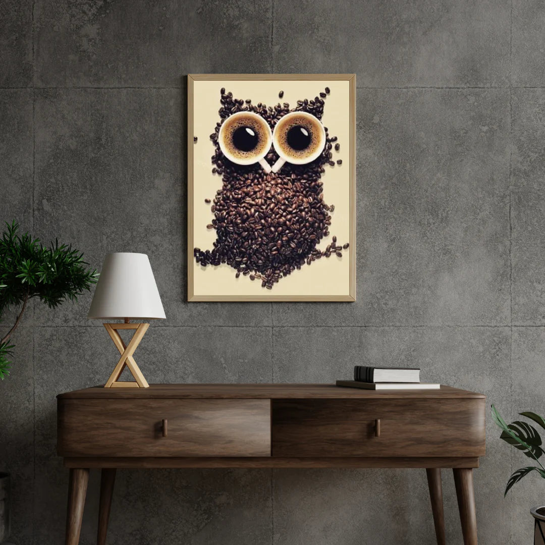 Diamond Painting Koffieboon Uil - SEOS Shop ®