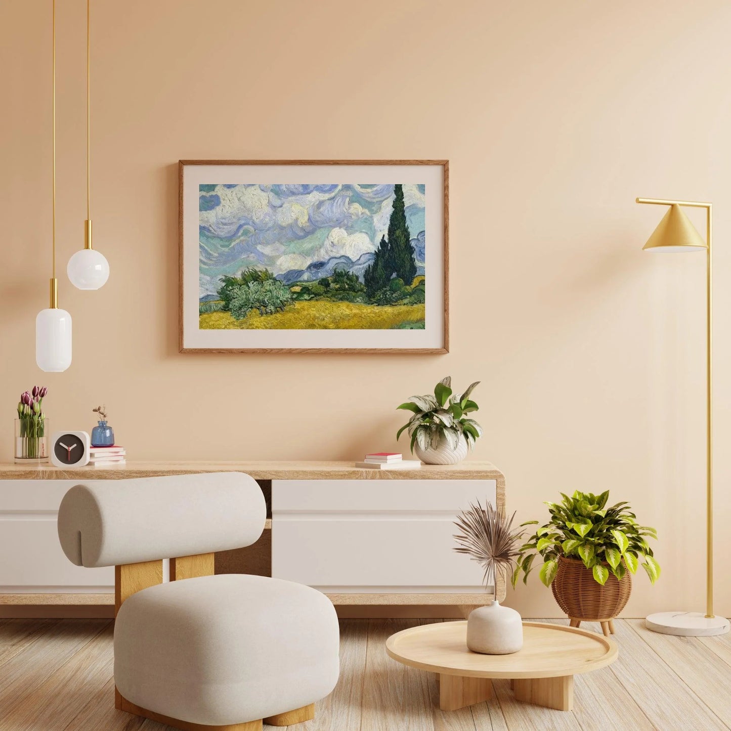 Diamond Painting Korenveld z cyprysami - SEOS Shop ®
