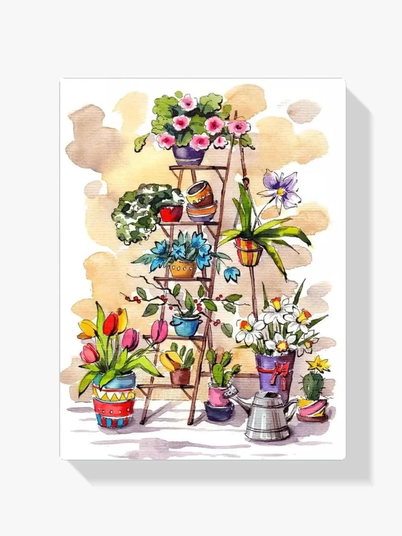 Diamond Painting Drabina z Kwiatami - SEOS Shop ®
