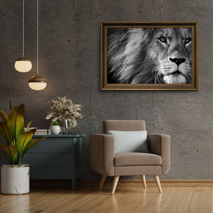 Diamond Painting Lew w czerni i bieli – SEOS Shop ®