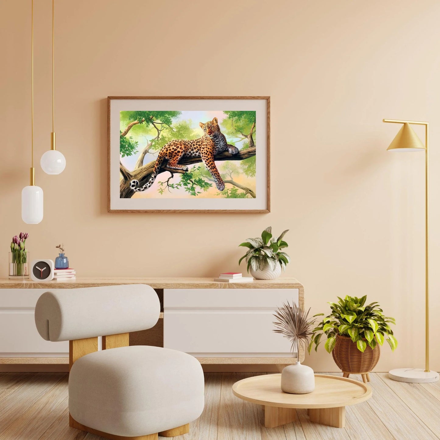 Diamond Painting Leżący leopard - SEOS Shop ®