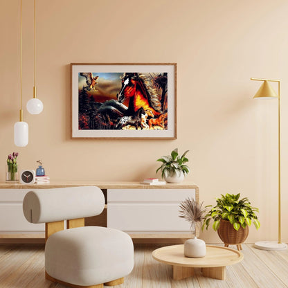 Diamond Painting Potężny koń - SEOS Shop ®