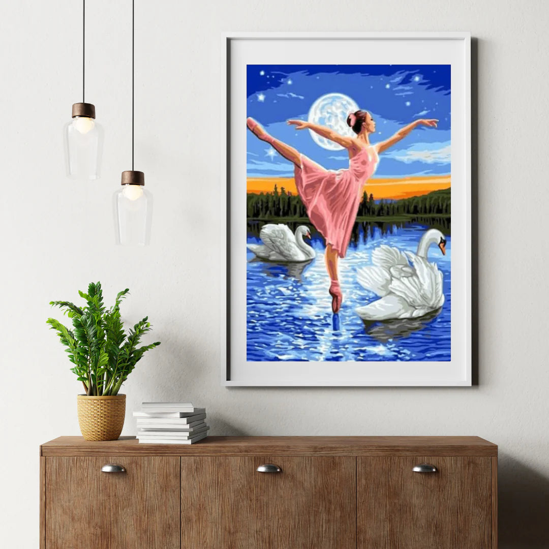 Diamond Painting Dziewczyna tańczy na wodzie - SEOS Shop ®