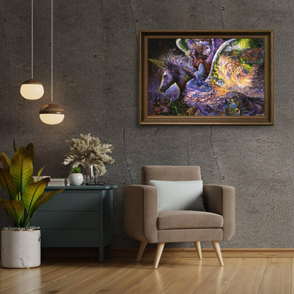 Diamond Painting Dziewczynka na fantastycznym koniu - SEOS Shop ®