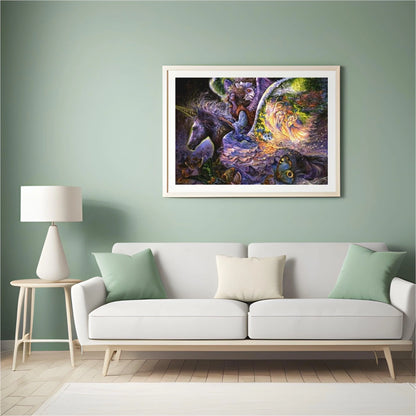 Diamond Painting Dziewczynka na fantastycznym koniu - SEOS Shop ®