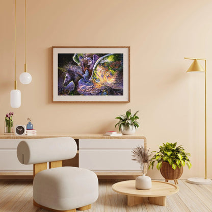 Diamond Painting Dziewczynka na fantastycznym koniu - SEOS Shop ®