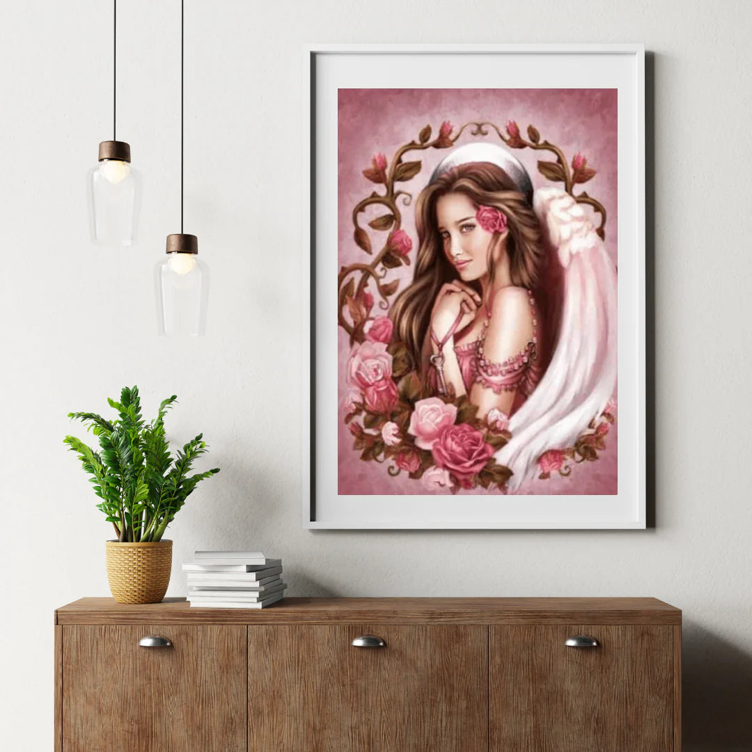 Diamond Painting Dziewczyna z różą - SEOS Shop ®