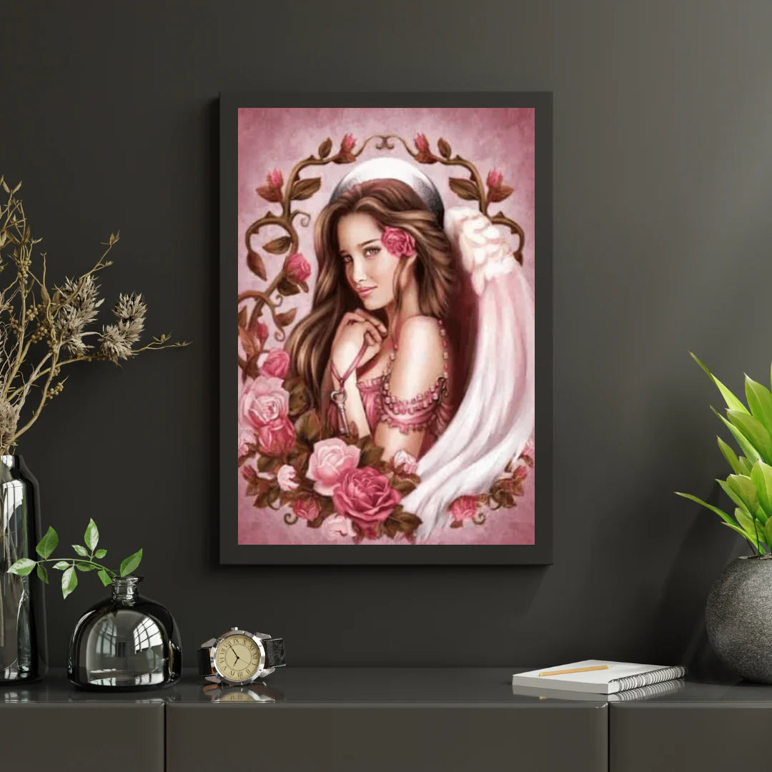 Diamond Painting Dziewczyna z różą - SEOS Shop ®