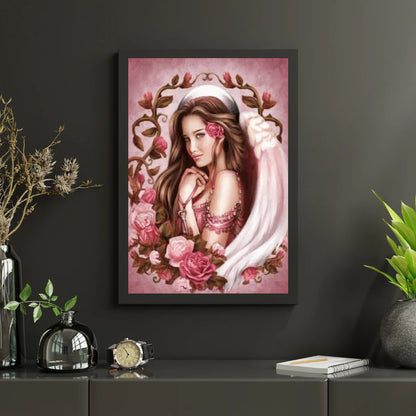 Diamond Painting Dziewczyna z różą - SEOS Shop ®