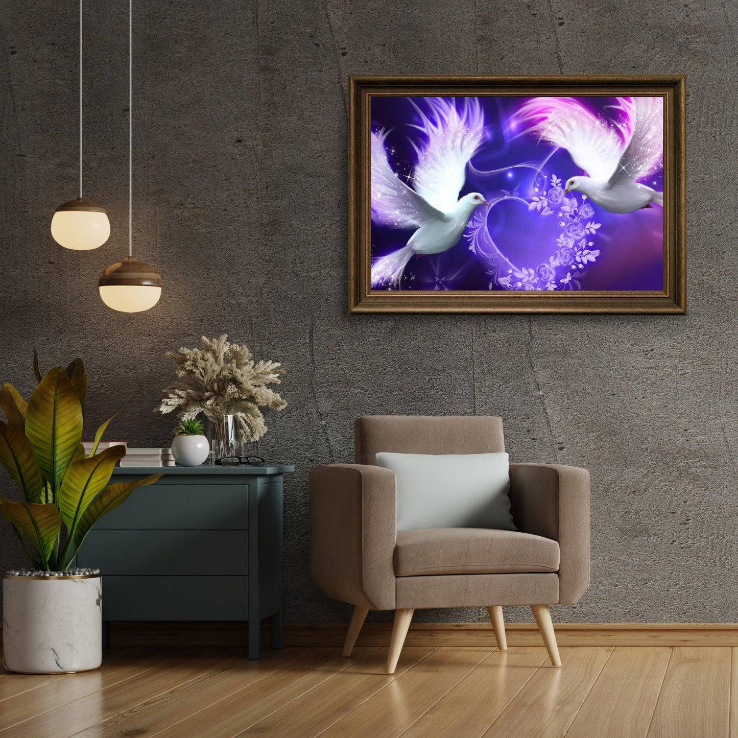 Diamond Painting Minnaar Fioletowy Gołąb - SEOS Shop ®