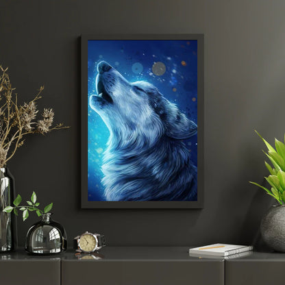 Diamond Painting Piękny Wilk Ryczący - SEOS Shop ®