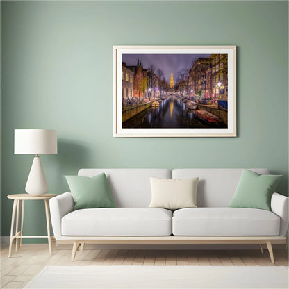 Diamond Painting Nederland Meerstad Nacht - SEOS Shop ®