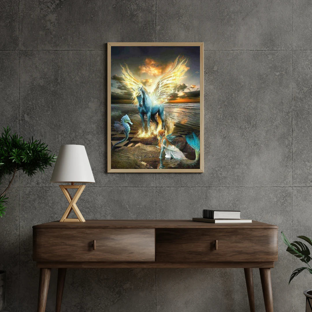 Diamond Painting Koń Syrenka i Seahorse - SEOS Shop ®