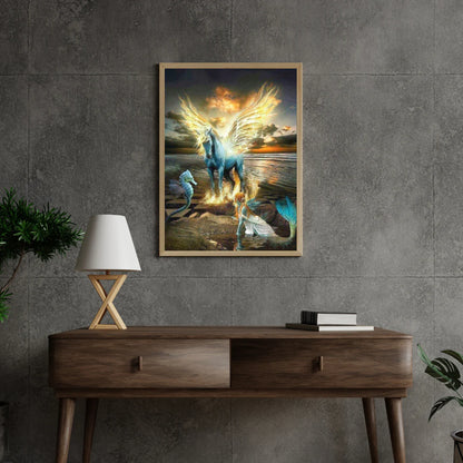 Diamond Painting Koń Syrenka i Seahorse - SEOS Shop ®