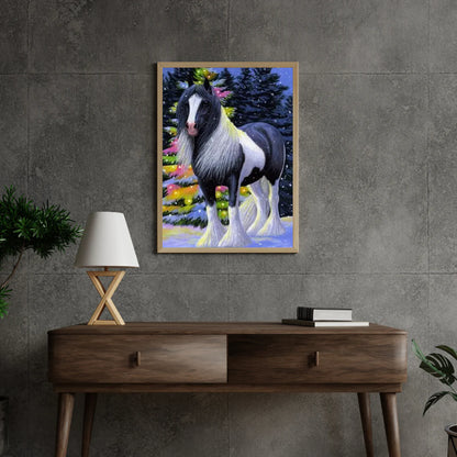 Diamond Painting Koń w śniegu - SEOS Shop ®