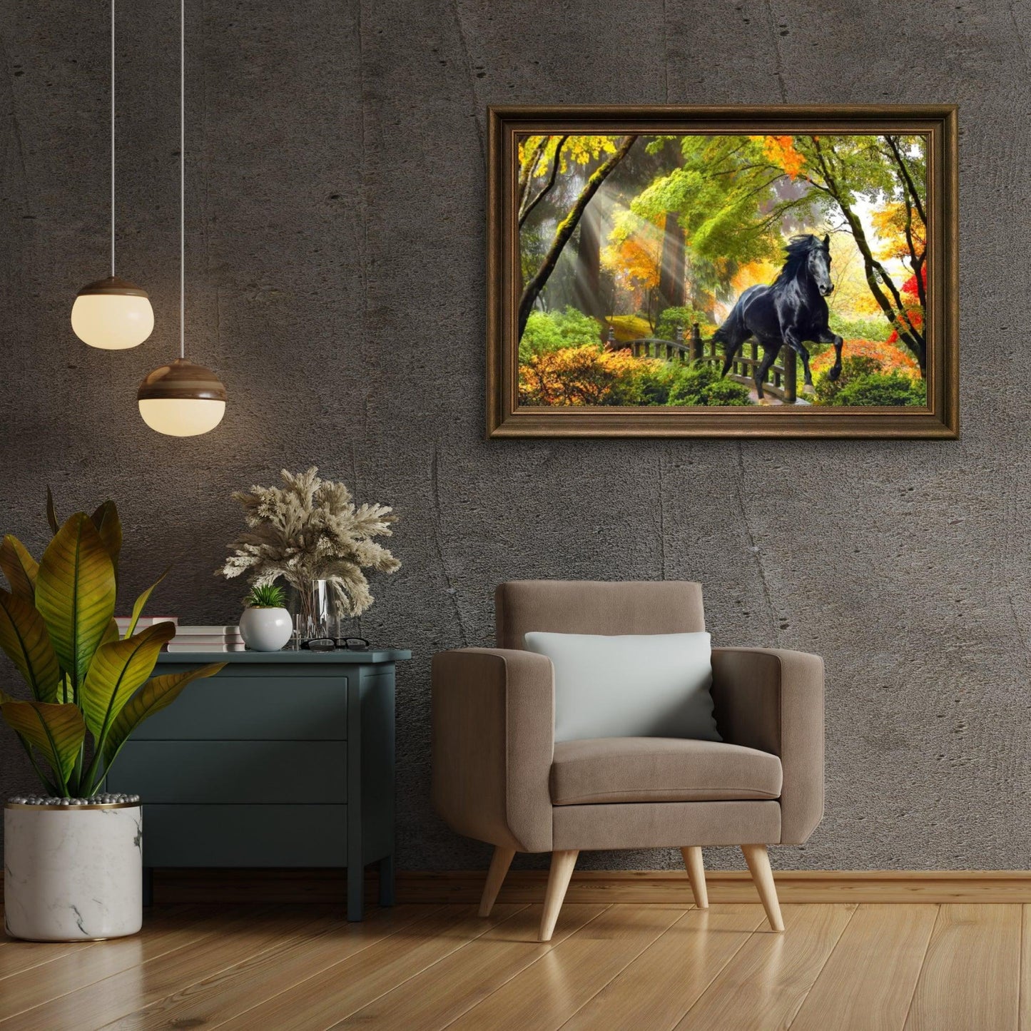 Diamond Painting Koń w lesie - SEOS Shop ®
