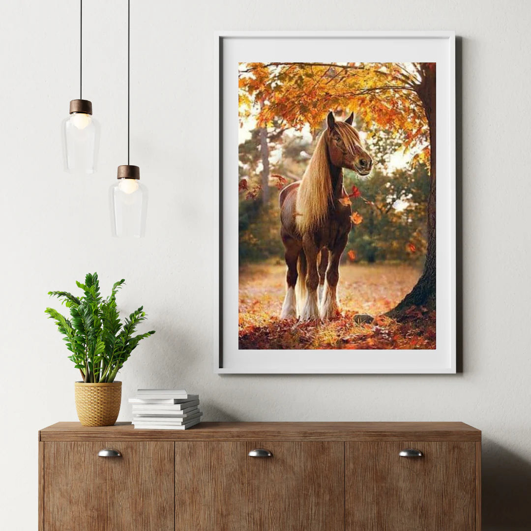 Diamond Painting Koń pod drzewem - SEOS Shop ®