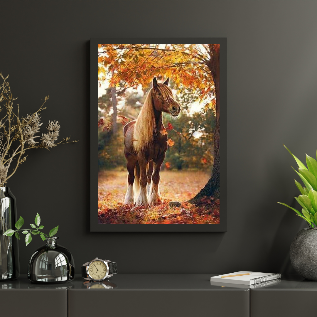 Diamond Painting Koń pod drzewem - SEOS Shop ®