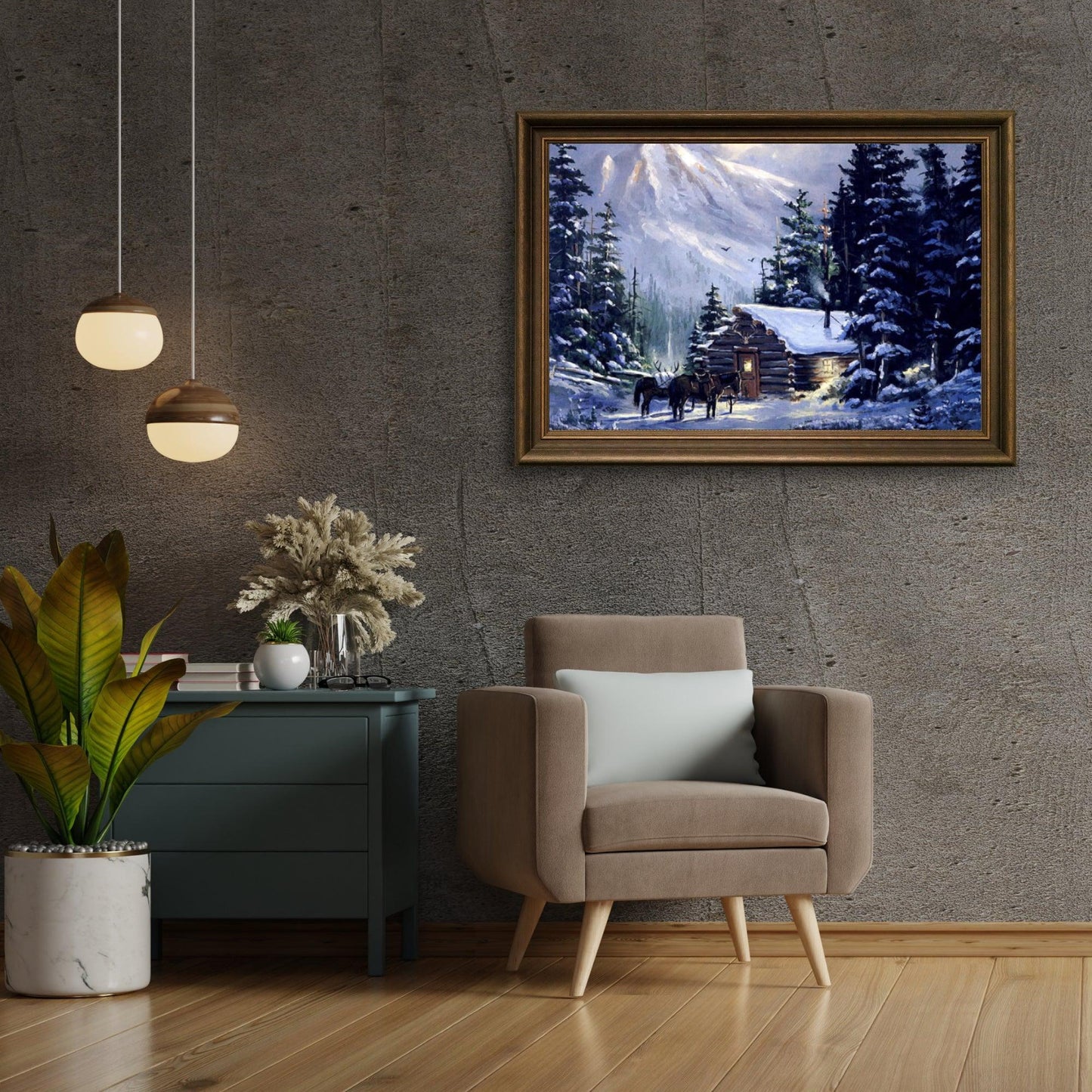 Diamond Painting Konie przy chatce - SEOS Shop ®